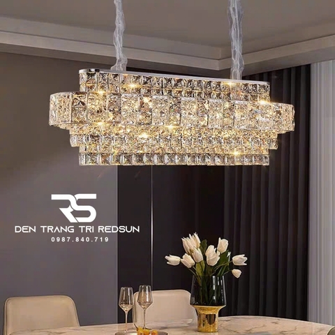 Đèn Chùm Pha Lê Hiện Đại Trang Trí Phòng Khách, Phòng Ăn, Sảnh Chờ DCP-010