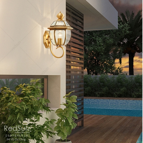 Đèn Tường Chùa Đồng Lắp Ngoài Trời DT-C7002