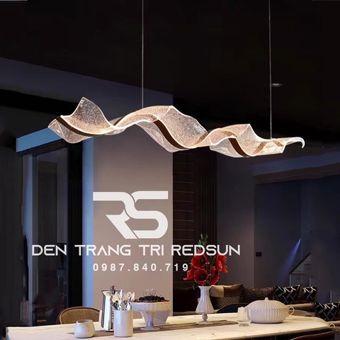 Đèn Thả Bàn Ăn Hiện Đại Dáng Dải Lụa Acrylic Phong Cách Bắc Âu DC-T076