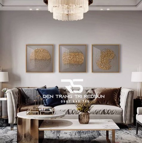 Tranh Treo Tường Thủ Công Trang Trí Phòng Khách, Phòng Ngủ, Phòng Ăn Chất Liệu Sỏi Phong Cách Hiện Đại DDC-001 Dáng C