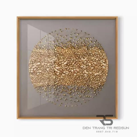 Tranh Treo Tường Thủ Công Trang Trí Phòng Khách, Phòng Ngủ, Phòng Ăn Chất Liệu Sỏi Phong Cách Hiện Đại DDC-001 Dáng B