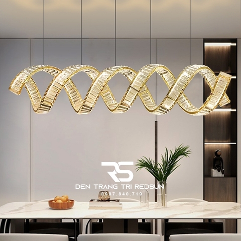 Đèn Thả Pha Lê Bàn Ăn, Bàn Đảo Hiện Đại TPL127