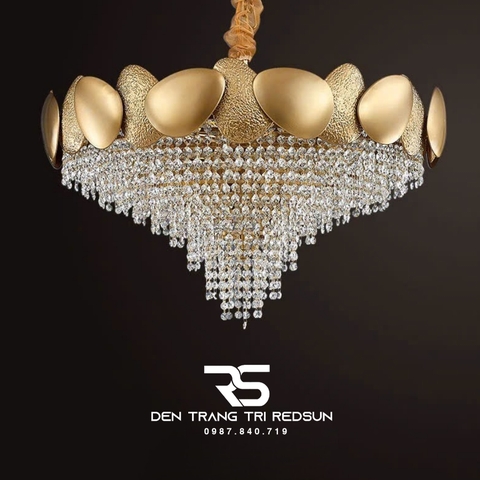 Đèn Chùm Trang Trí Phòng Khách, Sảnh Chờ, Phòng Ăn, Phòng Ngủ Chất Liệu Pha Lê  DCP-005