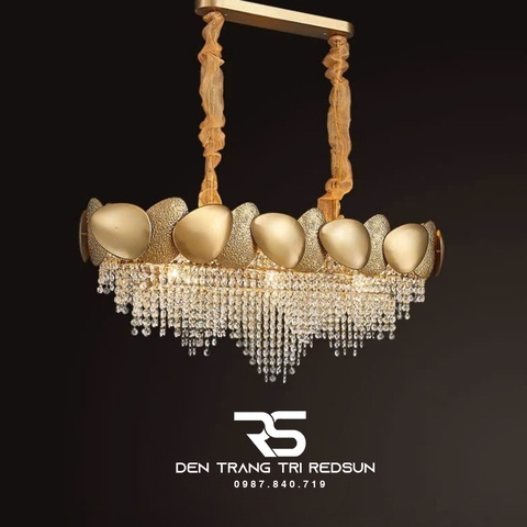 Đèn Chùm Trang Trí Phòng Khách, Sảnh Chờ, Phòng Ăn, Phòng Ngủ Chất Liệu Pha Lê  DCP-005