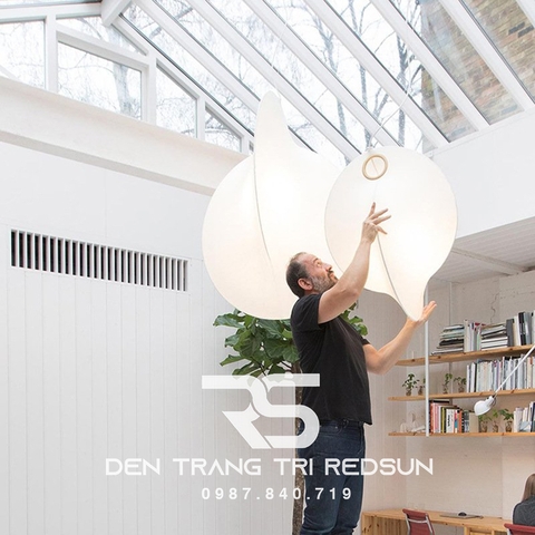 Đèn Thả Gió Hiện Đại Phong Cách Nhật Bản Wabi-sabi Chất Liệu Vải Lụa CDT-T046