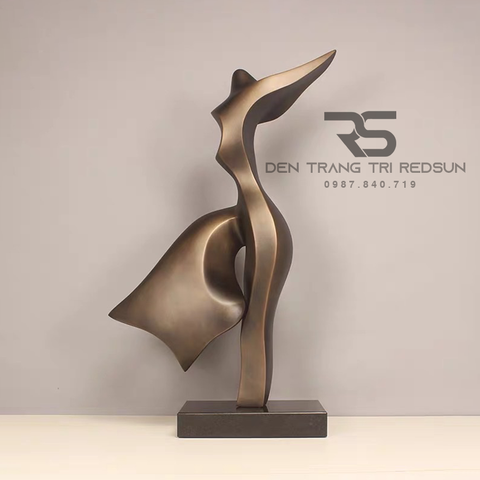 Đồ Trang Trí Nghệ Thuật Phòng Khách, Phòng Ngủ, Phòng Ăn Điêu Khắc Mô Hình Người Trừu Tượng DDC-011 Dáng B
