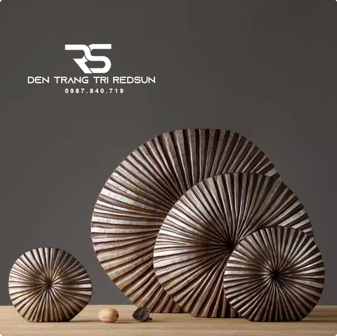 Bình Hoa Nghệ Thuật Trang Trí Phòng Khách, Phòng Ngủ, Phòng Ăn Điêu Khắc Thủ Công Hình Vỏ Sò DDC-013