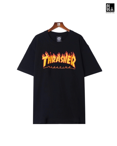 Thrasher, Flame Logo TShirt - Black