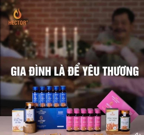 Đông Trùng Hạ Thảo Hector Sâm và Collagen đạt tiêu chuẩn quốc tế Cordyceps Ginseng dạng nước | Date mới chuẩn chính hãng