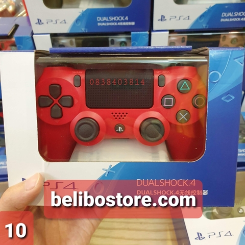 [CHÍNH HÃNG MỚI 100%] Tay cầm chơi game Sony DUALSHOCK 4 PS4 Slim pro 2019-2020 màu Đỏ Camo - Red Camouflage CUH-ZCT2G 30