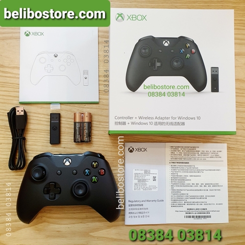 Tay cầm chơi game Xbox series X + wireless adapter cho windows (tay cầm không dây và usb phát sóng bluetooth)