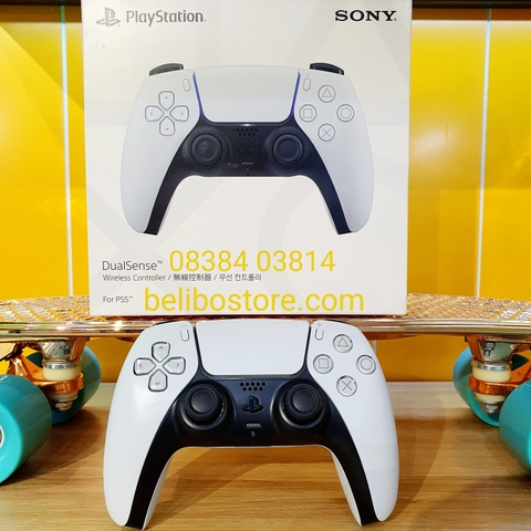 Tay cầm chơi game ps5 Dualsense Trắng chính hãng sony | PlayStation 5 Dualsense Wireless Controller