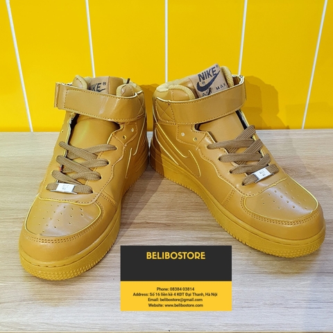 Giày thể thao cao cổ Air Force 1 Wheat