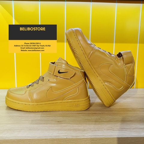 Giày thể thao cao cổ Air Force 1 Wheat