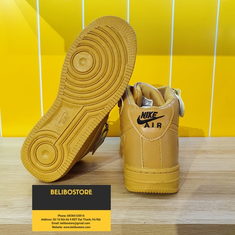 Giày thể thao cao cổ Air Force 1 Wheat