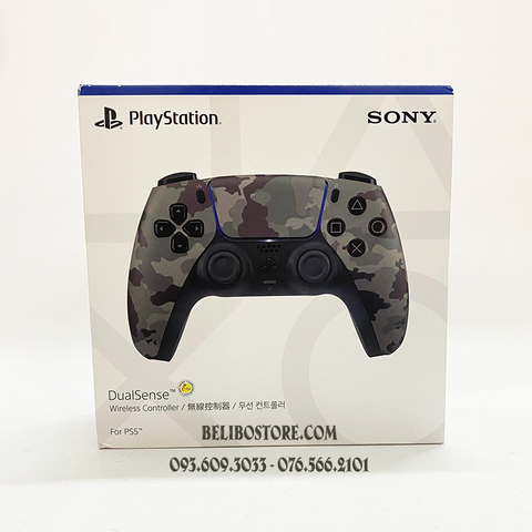 Tay cầm chơi game ps5 Dualsense Gray Camo chính hãng sony | PlayStation 5 Dualsense Wireless Controller