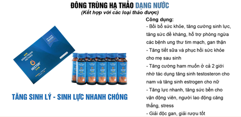 Nước đông trùng hạ thảo Hector Sâm – tăng sức khoẻ, đề kháng, sinh lực | Hector Sâm