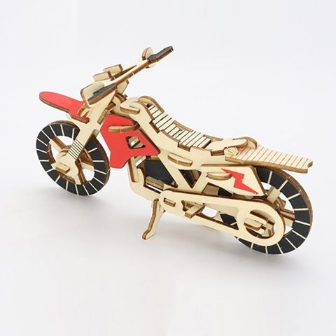 Đồ chơi gỗ lắp ráp 3D ghép hình xe đạp, xe máy nhiều mẫu phát triển thông minh sáng tạo