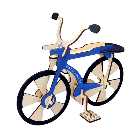 Đồ chơi gỗ lắp ráp 3D ghép hình xe đạp, xe máy nhiều mẫu phát triển thông minh sáng tạo
