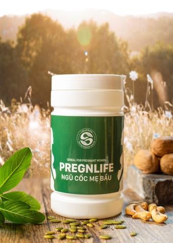 NGŨ CỐC BÀ BẦU PREGNLIFE LONG LIÊN - 14 loại hạt cao cấp Siêu Dinh Dưỡng, Con Tăng Cân Đều Đặn (500gr)