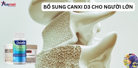Canxi và Vitamin D3: Bí quyết giúp xương chắc khỏe từ bên trong