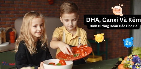 Kết hợp Bio Island DHA, Canxi và Kẽm: Chế Độ Dinh Dưỡng Hoàn Hảo Cho Bé