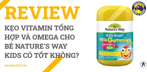 Review Kẹo vitamin tổng hợp và Omega cho bé Nature's Way Kids có tốt không?