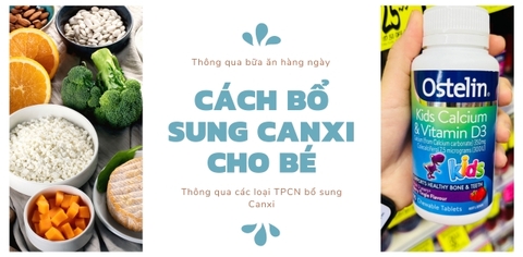 Top các sản phẩm bổ sung Canxi tốt cho bé