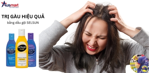 Cách trị gàu hiệu quả bằng Dầu gội Selsun