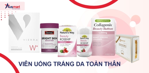 Top 5 Viên Uống Trắng Da Toàn Thân Úc Chất Lượng Cao