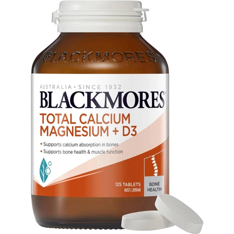 Viên uống Blackmores Total Calcium & Magnesium + D3 là sản phẩm lý tưởng cho những người thiếu canxi