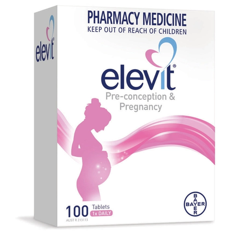 Elevit bầu Pre-conception & Pregnancy Multivitamin Úc – viên uống bổ sung vitamin cho bà bầu và thời kỳ tiền mang thai.
