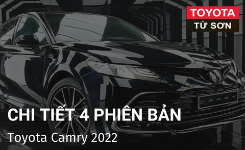 4 phiên bản Toyota Camry 2.0 G, Camry 2.0q, camry 2.5q, Camry 2.5hv