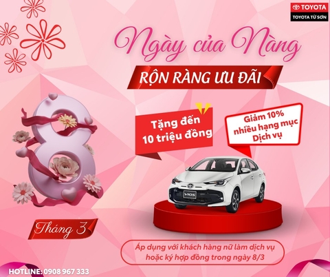 QUÀ TẶNG ĐẶC BIỆT DÀNH CHO KHÁCH HÀNG NỮ NHÂN NGÀY 8/3