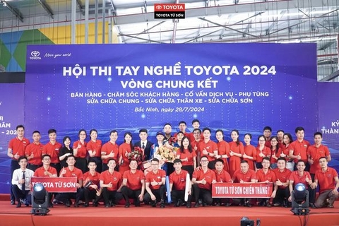 TOYOTA TỪ SƠN XUẤT SẮC GIÀNH GIẢI BẠC TRONG HỘI THI TAY NGHỀ TOYOTA VIỆT NAM 2024