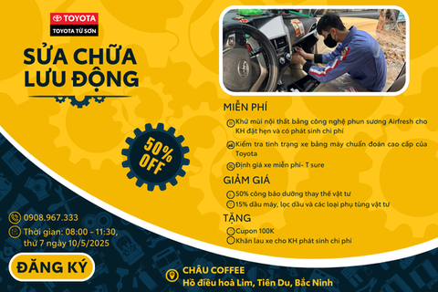 TIÊN DU CHUẨN BỊ NHÉ - TOYOTA TỪ SƠN MANG CHÍNH HÃNG ĐẾN TẬN NƠI