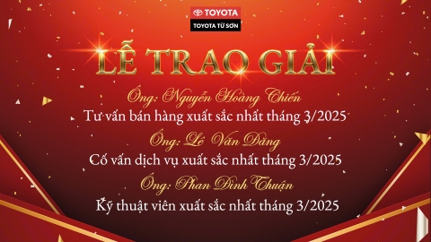LỄ KHEN THƯỞNG CÁC CÁN BỘ NHÂN VIÊN XUẤT SẮC NHẤT THÁNG 03/2025