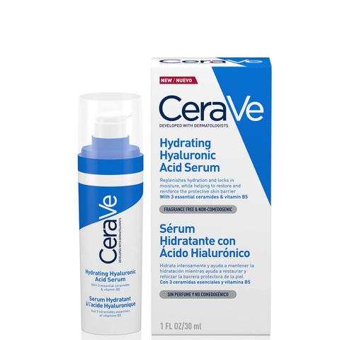 [Nội địa Mỹ] Cerave Hyaluronic Acid Serum for Face with Vitamin B5 and Ceramides