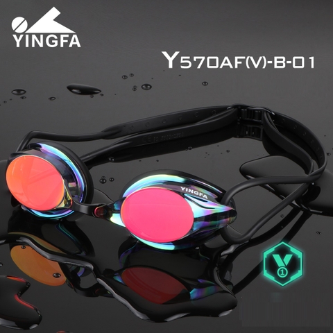 Kính bơi tráng gương Yingfa Y570AFV-B chống sương mù, chống tia UV
