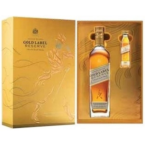 JOHNNIE WALKER GOLD 75CL + 18Y 5CL F19 GB - HỘP QUÀ