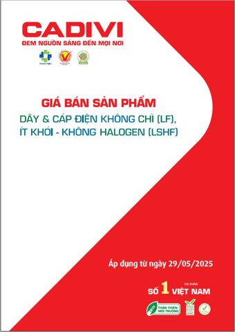Bảng giá SP không chì (LF) & ít khói-không halogen (LSHF)