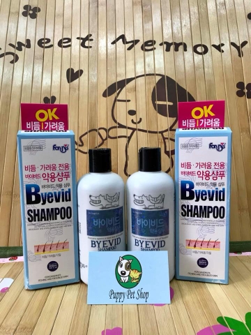 🐾😻Dầu gội trị liệu bệnh ngoài da Byevid cho thú cưng Forcans 300ml🐶😻