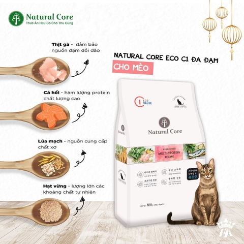 Thức ăn đa đạm cho Mèo Nature Core Eco E1 Hydrolyzed