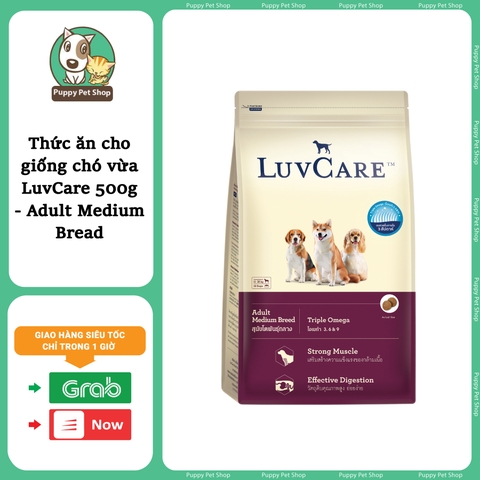 Thức ăn cho giống chó vừa LuvCare 500g