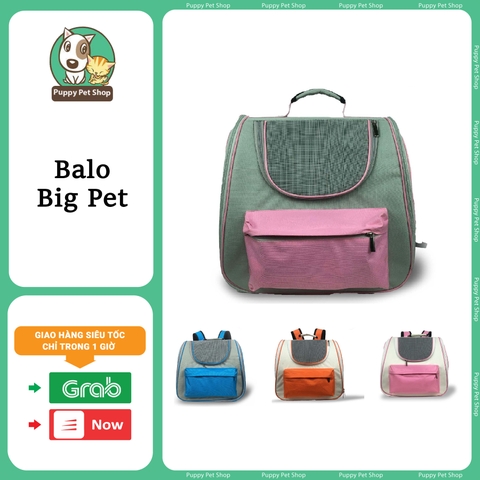 Balo Vải Vận Chuyển Chó Mèo Big Pet 40*37*25cm