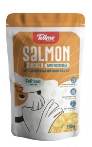 Sốt Tellme  dành cho chó - Vị Cá Hồi & Gà Rau
