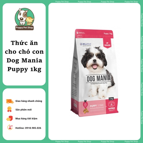 Thức ăn hạt Dog Mania cho Chó con 1kg