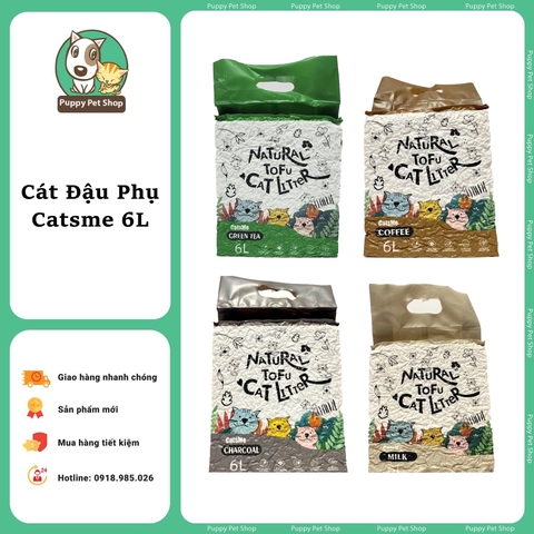 Cát Đậu Phụ Vệ Sinh Cho Thú Cưng Natural Tofu Cat Litter CatsMe 6L