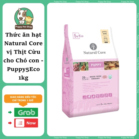 Hạt Natural Core Puppy cho chó con 1kg - vị Cừu ECO5a