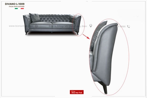 Sofa Văng Nhập Khẩu Da Bò Italia Divano S-1009